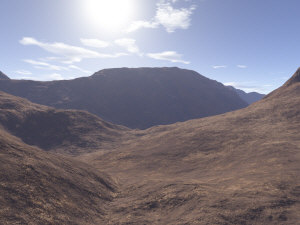 Image generated with Terragen